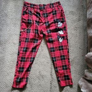 Mickey Plaid Pants